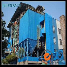 25 Tons Melting Furnace Industrial Dust Collector , Dust Collection Units in Blue