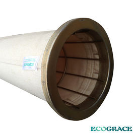 High Tensile 1 Micron Nomex Filter Bag / Aramid Bag Filter In Cement Plant