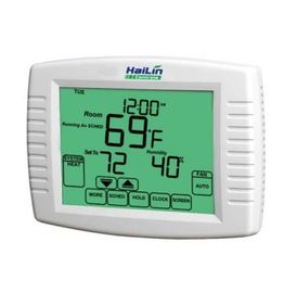 Touch Scren 7 Day Programmable thermostat For Furnace , Surface mount