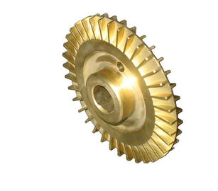 OEM brass copper pump impeller , sand casting vane wheel impeller  ASTM , GB , DIN , EN