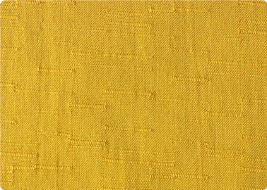 Elegant Yellow / White 100 Rayon Fabric Jacquard Upholstery Fabric 120gsm