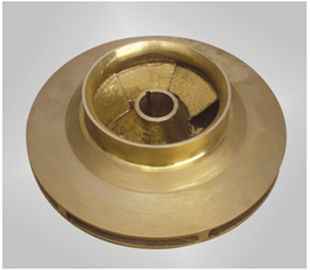 OEM brass copper pump impeller , sand casting vane wheel impeller  ASTM , GB , DIN , EN