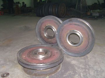 Alloy Steel Cast Steel Pulley / Single Sheave For Crane , Ship Crane Parts